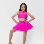 Nylon-Skater-Skirt-Hot-Pink-FR